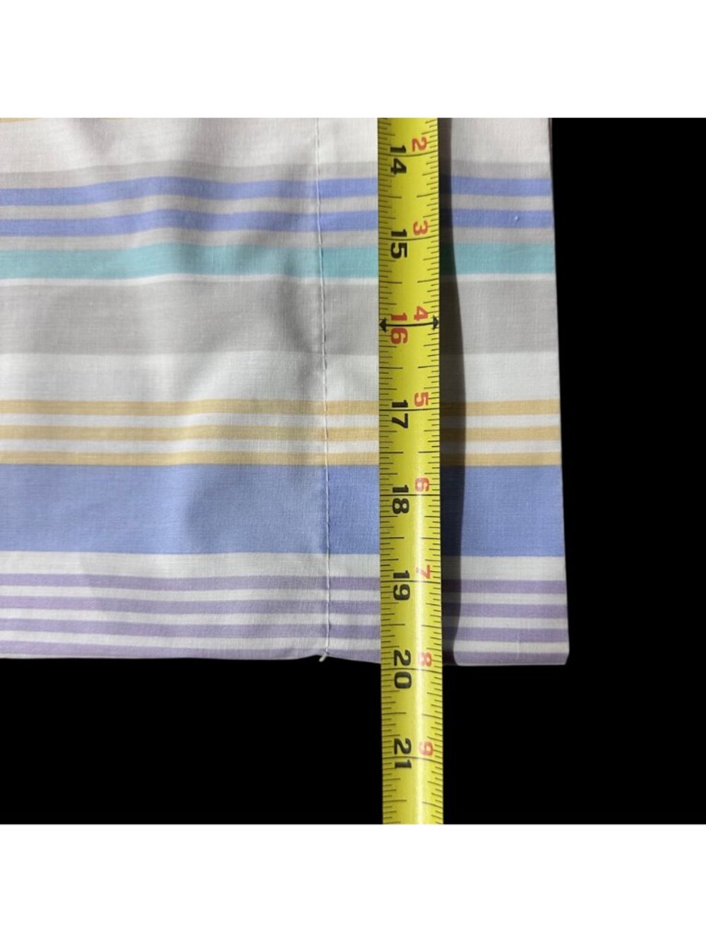 Vintage King Pillowcase Cannon USA Striped 1990s Pink Purple White Pastel Retro - Picture 7 of 7